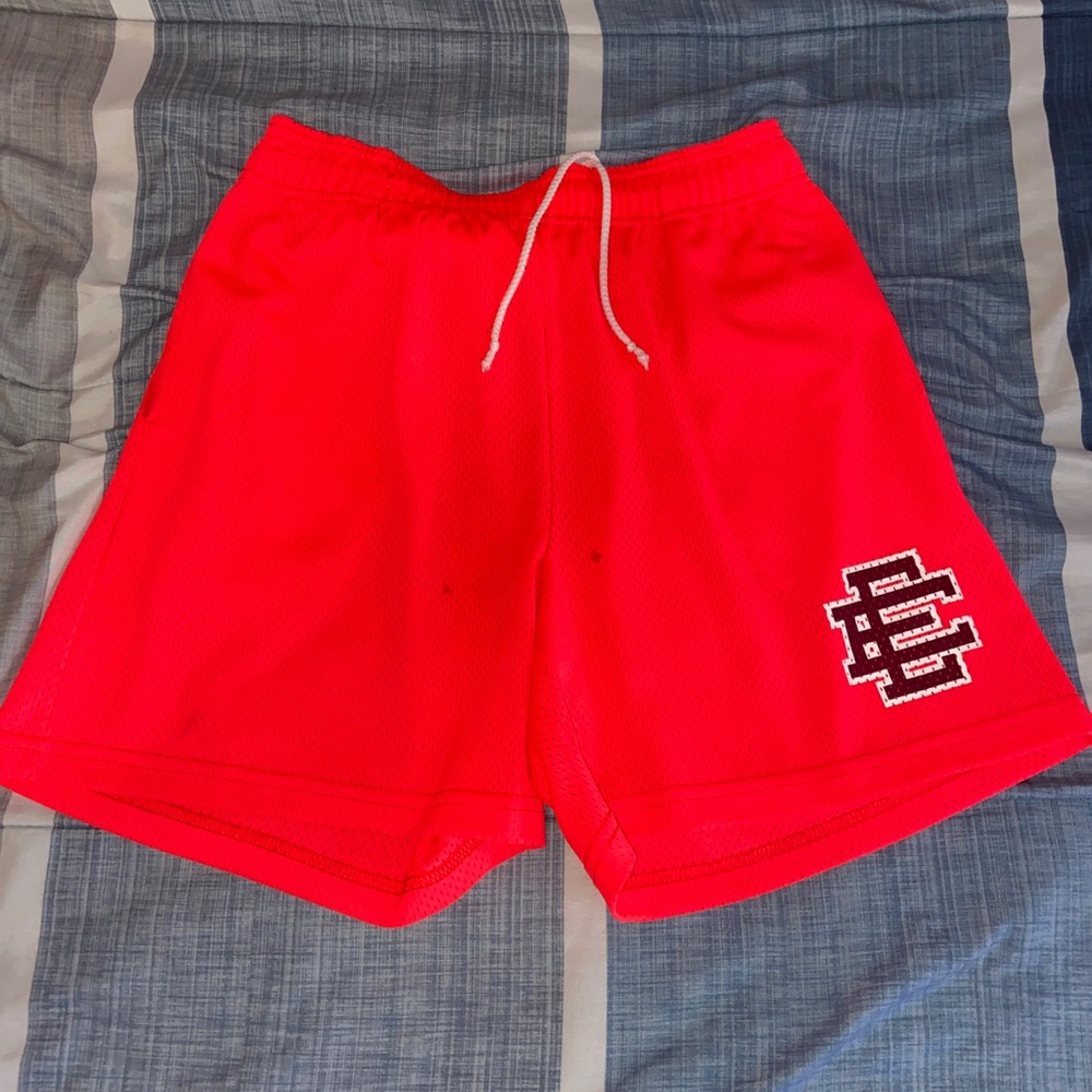 Mens Eric Emanuel Red Shorts